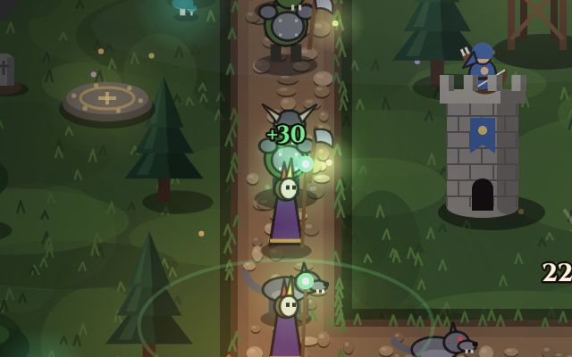 Screenshot: Build your first tower