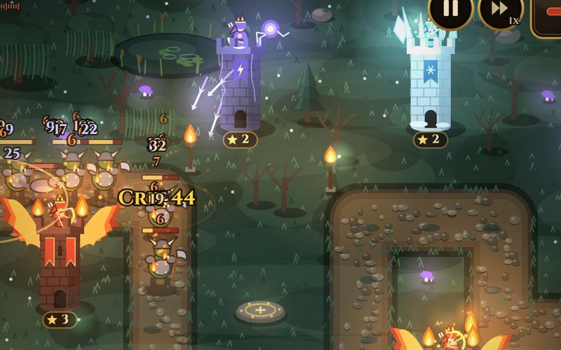 Screenshot: Earn stars and merge