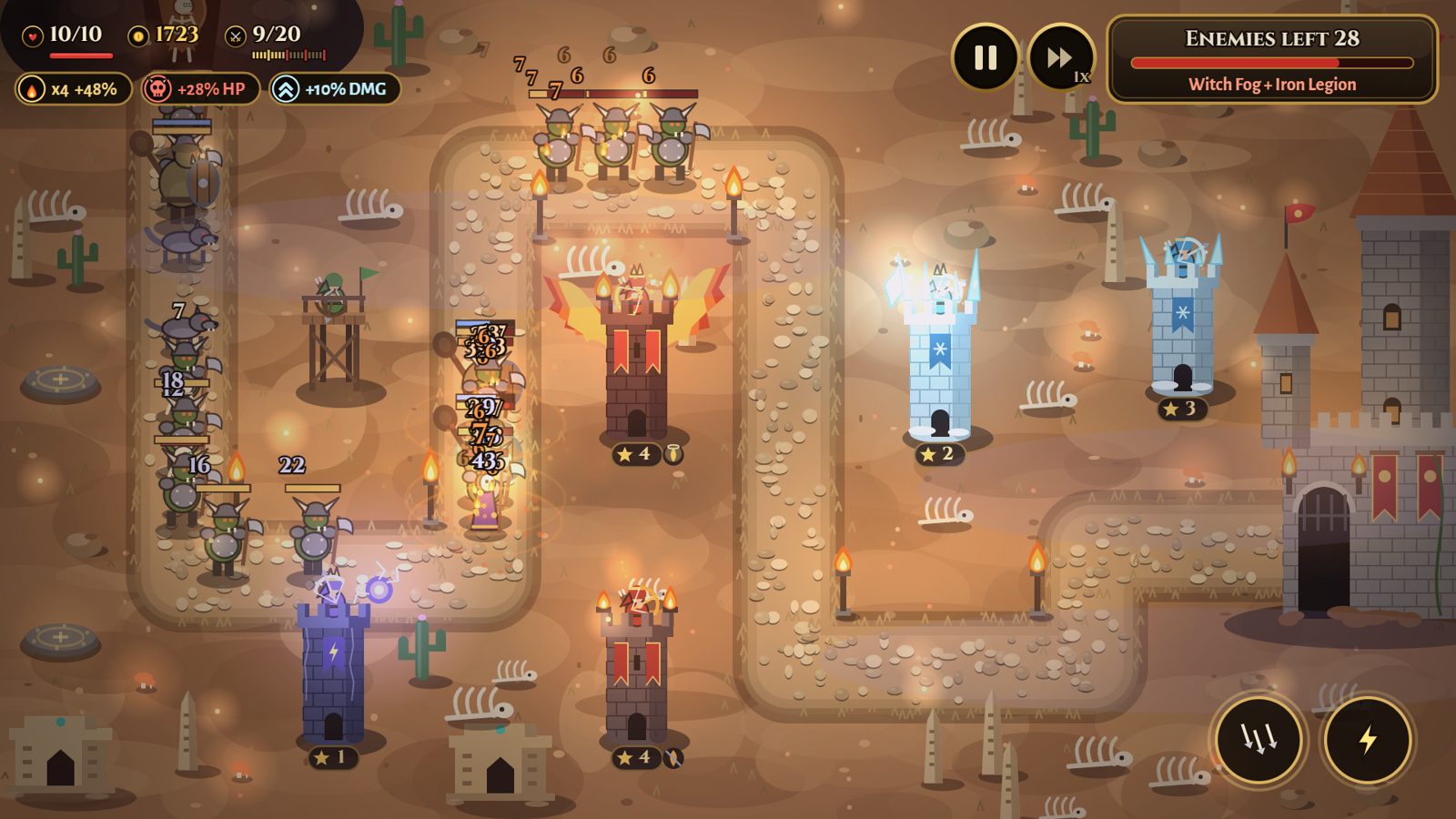 Risen Skeletons in the desert