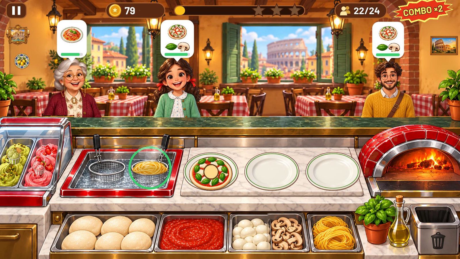 Pizzeria, Rome