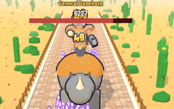 Screenshot: General Dunehorn, Rider of the Red Sands
