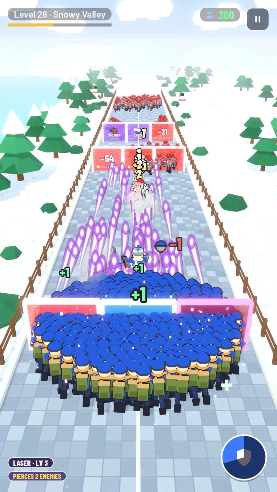 Laser charge through the Snowy Valley