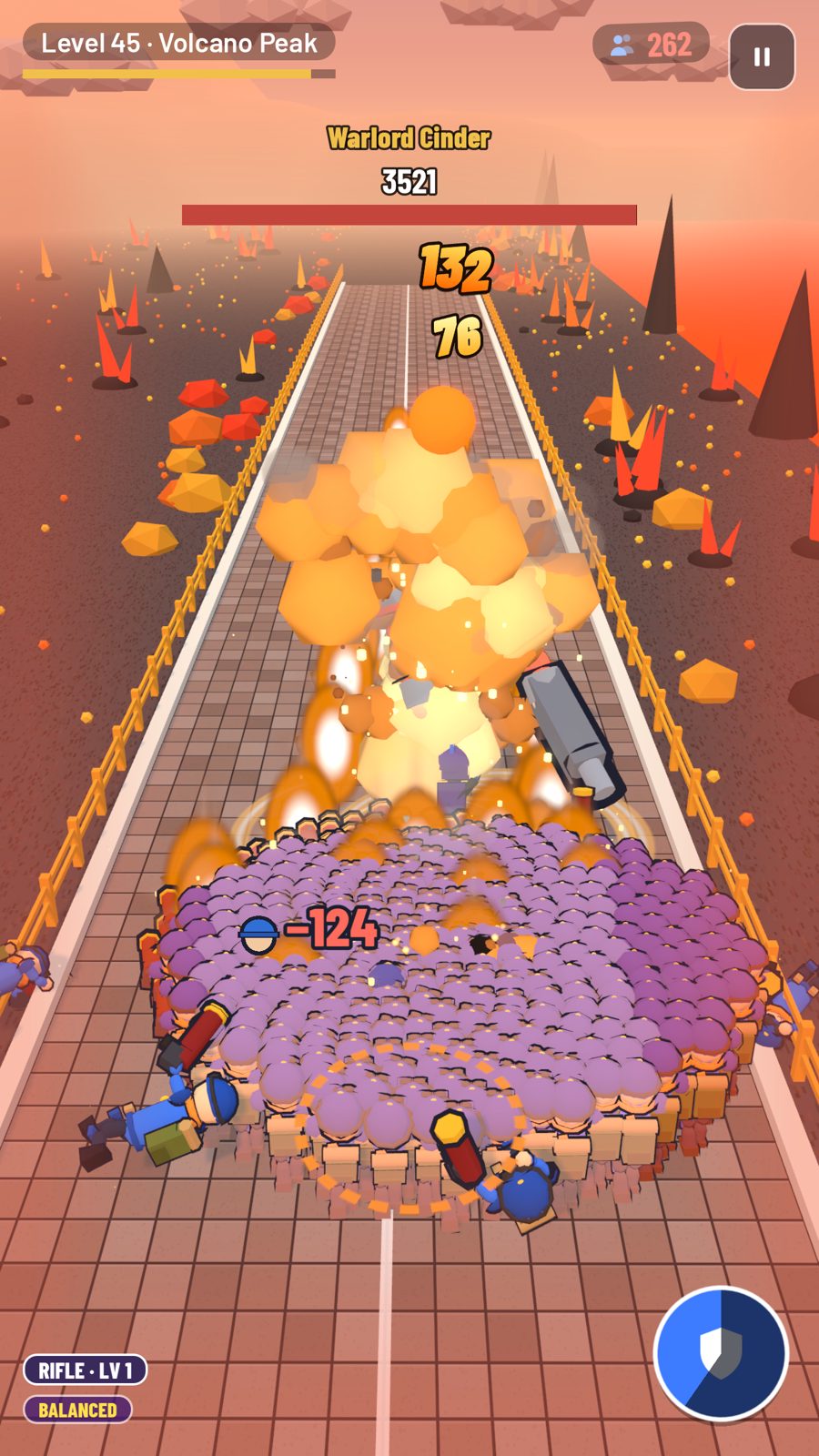 Warlord Cinder's lava blast